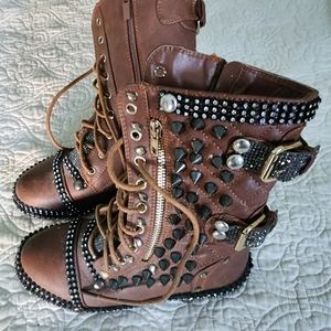 LA Bedazzled boots